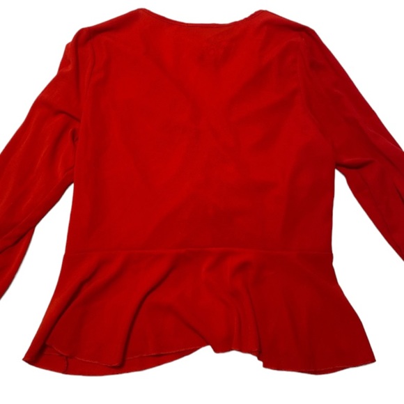 Ruched Front Peplum Smock Top - Picture 2 of 3